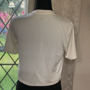 Fablestic Chic White Crop Top for Women